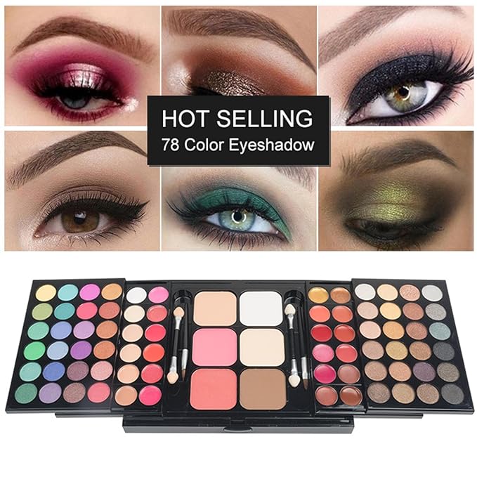 BONNIE CHOICE All in One Makeup Kit for Women Full Kit, Valentines Day Gifts Makeup Set, Include 48 Eyeshadow, 18 Lip Gloss, 3 Blusher, 6 Concealer, 3 Contour Powder, 4 Brushes, 1 Mirror-Velvo Beauty