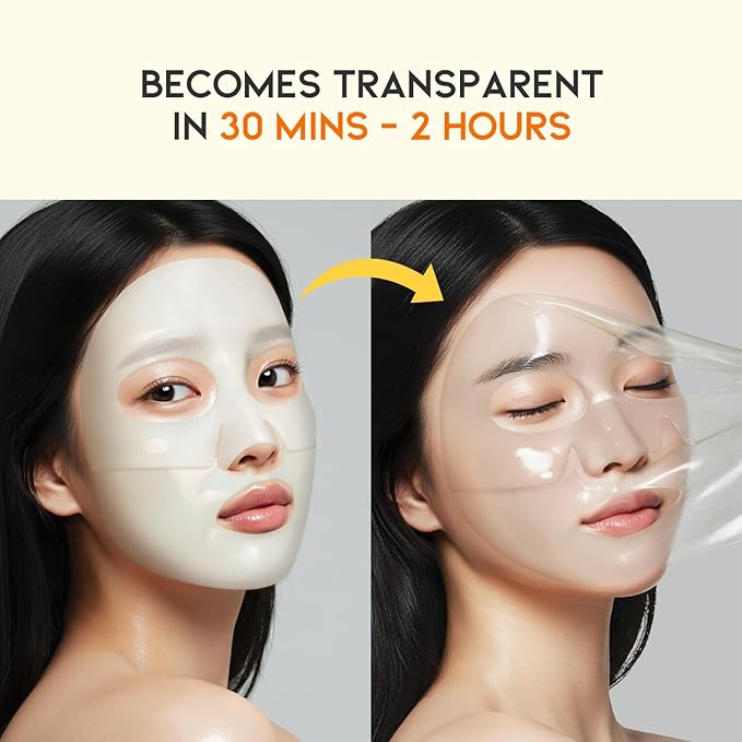 #OOTD Vitamin C Collagen Glutathione Hydrating & Firming Hydrogel Sheet Mask - Radiant Glow Gel Mask and Dull Skin (5pcs)-Velvo Beauty