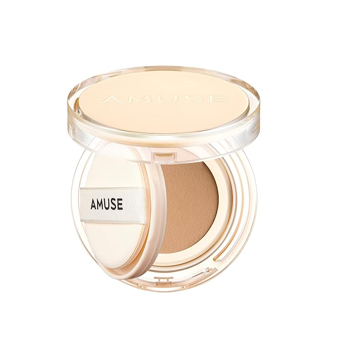 AMUSE Dew Jelly Vegan Cushion Foundation 04 TAN | dewy, glow, long-lasting, double coverage, clean beauty, lightweight, natural look, foundation for sensitive skin, hydrating cushion-Velvo Beauty