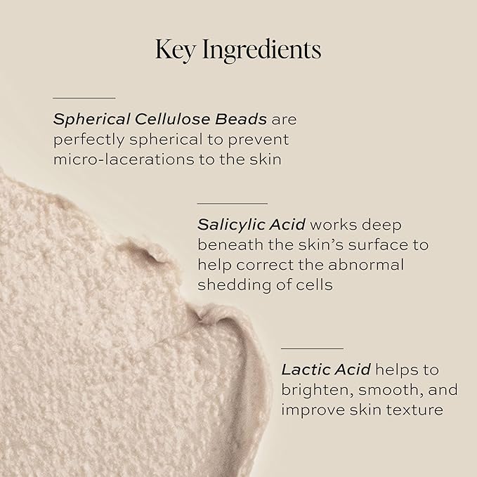 DIME Beauty Whipped Exfoliating Mask, Face Scrub and Cleanser, Lactic Acid and Salicylic Acid Scrub, 2 oz / 60 ml-Velvo Beauty