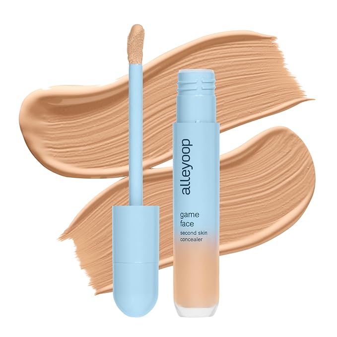 Alleyoop Game Face Concealer Makeup, Lightweight to Medium Buildable Coverage Under Eye Concealer, For Blemishes, Crease-proof and Hydrating with Smooth Second Skin Finish - Winner-Velvo Beauty