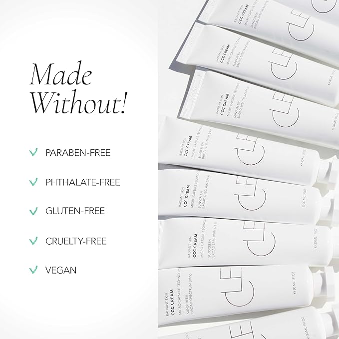 CLE Cosmetics CCC Cream (Warm Deep 501) - Color Correcting Foundation with Sunscreen - Lightweight, Hydrating, Light to Medium Coverage - BB & CC Cream Hybrid - 1 fl oz-Velvo Beauty