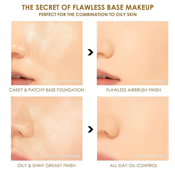 FOCALLURE Pore Filler Targeted Stick,Pore-minimizing Primer Stick with Lightweight Formula,Create a Perfectly Smooth and Matte Finish,Face Primer for All Skin Types Makeup-Velvo Beauty