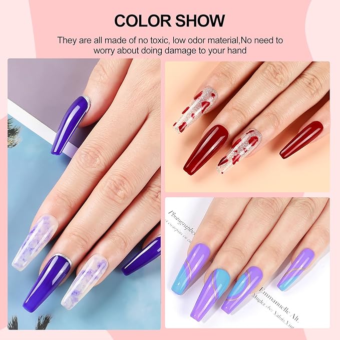 53PCS Gel Nail Polish Kit with U V light and Drill Starter Kit, 35 Colors Gel Polish Set 5pcs Top Base Coat Spring Summer Neutral Colors Professional Nail Lamp Gel Manicure Kit Gifts for Women-Velvo Beauty