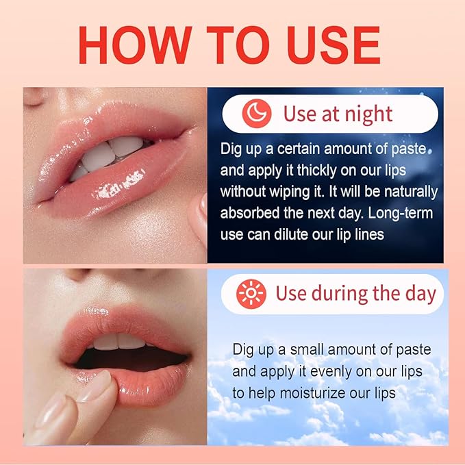 6 Pack Cute Lip Mask Sleeping Overnight for Dry Lips with Coconut Oil and Beeswax -Smoothing Hydrating Softening Plumoing Moisturizing with Small Lip Brush 6 Flavors 0.18 oz-Velvo Beauty