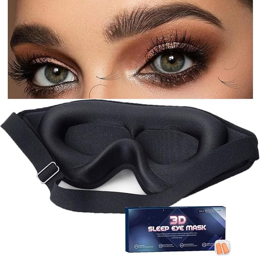 Eye Mask for Lash Extensions, Sleep Mask for Lash Extensions, Zero Eye Pressure 3D Contoured Lash Extension Sleep Mask-Velvo Beauty
