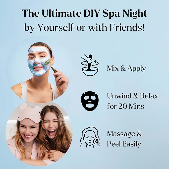 Jelly Face Mask for Facials - Hyaluronic Acid Hydrating, Brightening & Nourishing Jelly Mask with Free Jade Roller & Spatula | Professional Hydrojelly Masks | Vajacial Jelly Mask Powder | 23 Oz Jar-Velvo Beauty