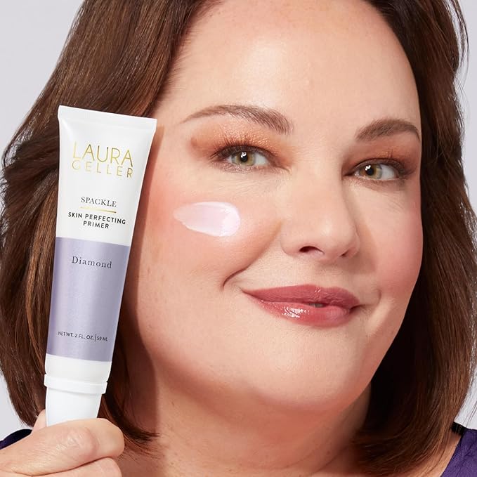 LAURA GELLER NEW YORK Spackle Primer - Diamond - Super-Size 2 Fl Oz - Hyaluronic Acid Makeup Primer for Mature Skin-Velvo Beauty