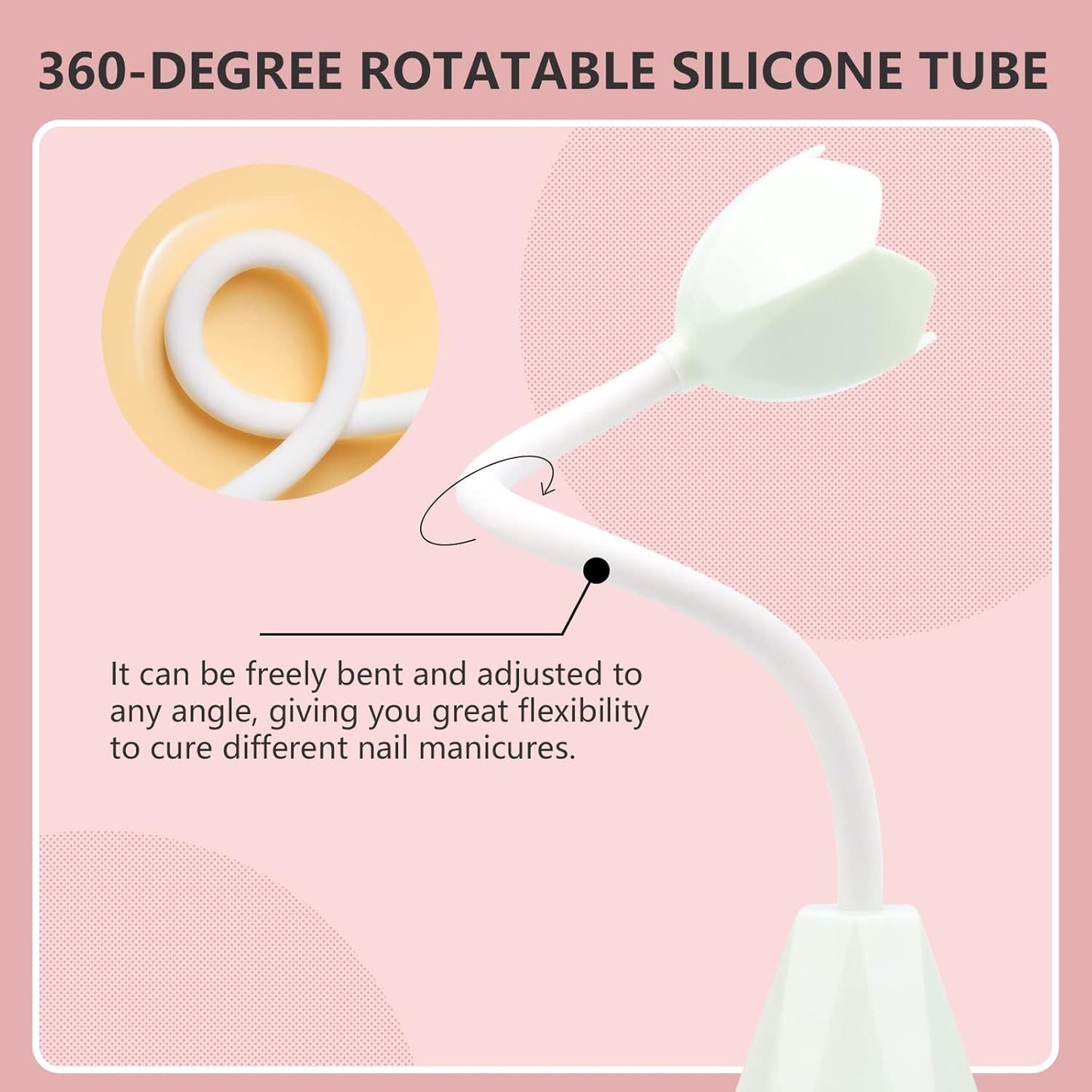 SAVILAND Portable LED Nail Lamp - 21W Gel Lamp, Mini U V Light, Nail Dryer for Polish Glue Gel Kit, Quick Dry Curing for Salon Home DIY Manicure-Velvo Beauty