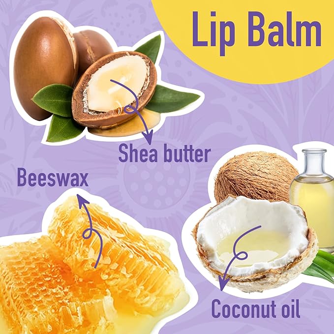 AZEN 24 Pack Lip Balm Stocking, Natural Lip Balm Bulk, Moisturizing Lip Balm for Dry Lips-Velvo Beauty