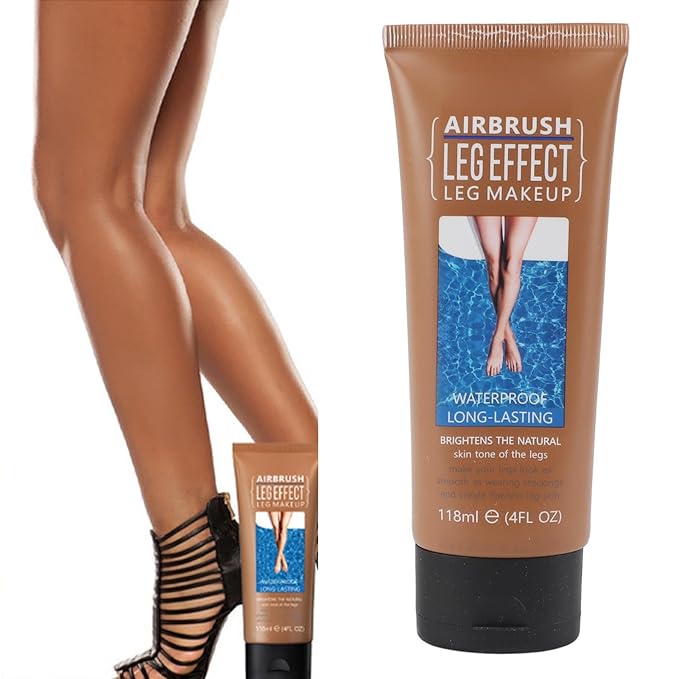 118ml Leg Makeup Lotion, Leg Body Makeup, Airbrush Legs, Body Makeup Waterproof Long Lasting Full Coverage Lightweight Leg Body Cosmetic for Wedding (3#)-Velvo Beauty