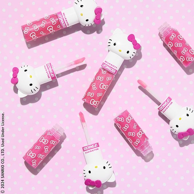 Lip Smacker Lippy Pals Swirls, Sanrio Hello Kitty, Flavored Moisturizing & Smoothing Soft Shine Lip Balm, Hydrating & Protecting Fun Tasty Glossy Finish , Cruelty-Free & Vegan - Kiwi-Velvo Beauty