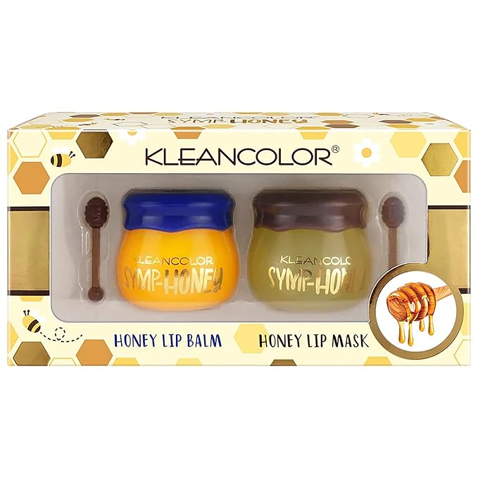 LIP CARE SET SYMP-HONEY HONEY LIP BALM & LIP MASK with HONEY DIPPERS-Velvo Beauty
