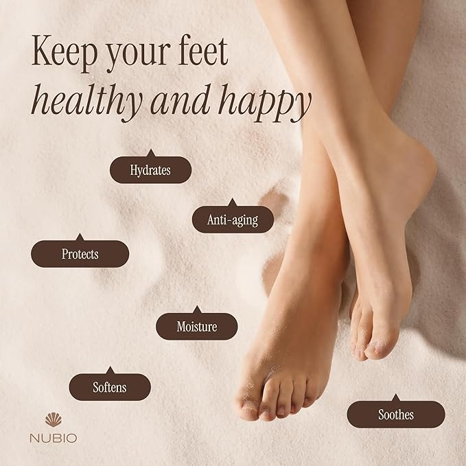 Nubio Foot Spa Collection for Women & Men - Exotic Hydration & Pampering for Dry Feet - Includes 6 x Foot Peel Masks, 2lb Epsom Salt Foot Soak, 5oz Moisturizing Milk, & All-in-1 Pedicure Paddle-Velvo Beauty