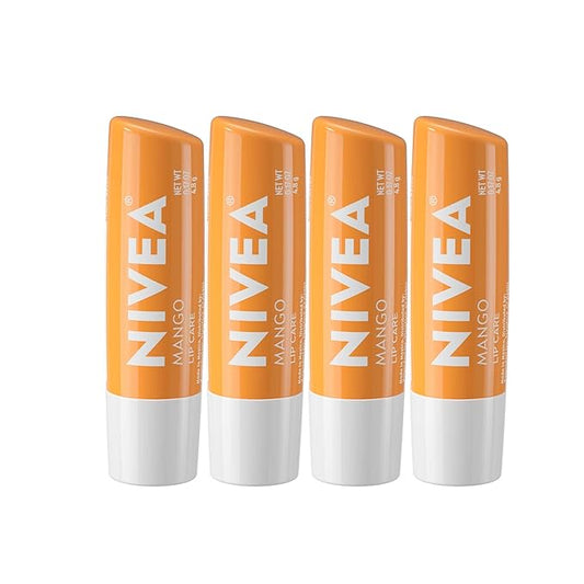 NIVEA Mango Lip Care, 0.17 oz, Pack of 4-Velvo Beauty
