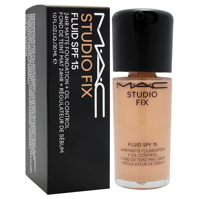Studio Fix Fluid SPF 15 24Hr Matte Foundation Plus Oil Control - NW22 by MAC for Women - 1 oz Foundation-Velvo Beauty