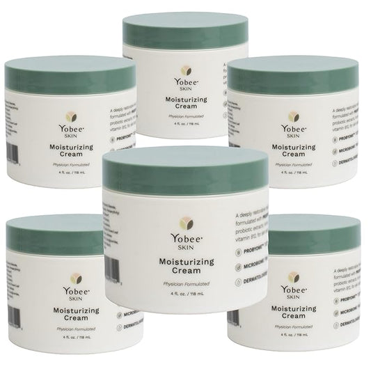 Yobee Body & Face Moisturizing Cream for Dry, Sensitive Skin | Probiotic extracts, Honey, Turmeric, Vitamin B12, Ceramides, Shea Butter | Fragrance Free | For Kids & Adults (6)-Velvo Beauty