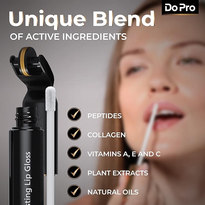 Intensive Lip Lift Stick Boost-In - Plumper Stick with Anti-Aging Stimulating Roller, Plumping Lip Stick with Hyaluronic Acid, Collagen, Vitamin C & E - Volumizing & Hydrating Lip Plumping Serum - 5ml-Velvo Beauty