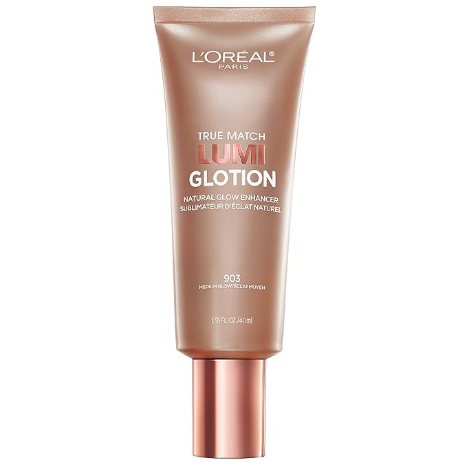 L'Oreal Paris Makeup True Match Lumi Glotion, Natural Glow Enhancer, Illuminator Highlighter, Bronzing Drops For a Sun-Kissed Glow, 903 Medium-Velvo Beauty