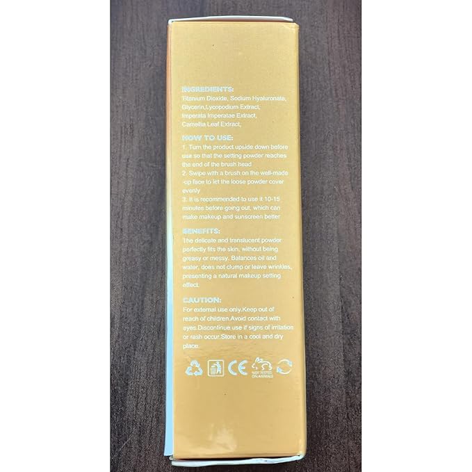 Mineral Sunscreen Setting Powder, Natural Translucent Mineral Brush Powder, SPF 50 PA++, Matte Makeup Setting Powder Long Lasting Oil Control Lightweight Breathable Face Powder for All Skin-Velvo Beauty