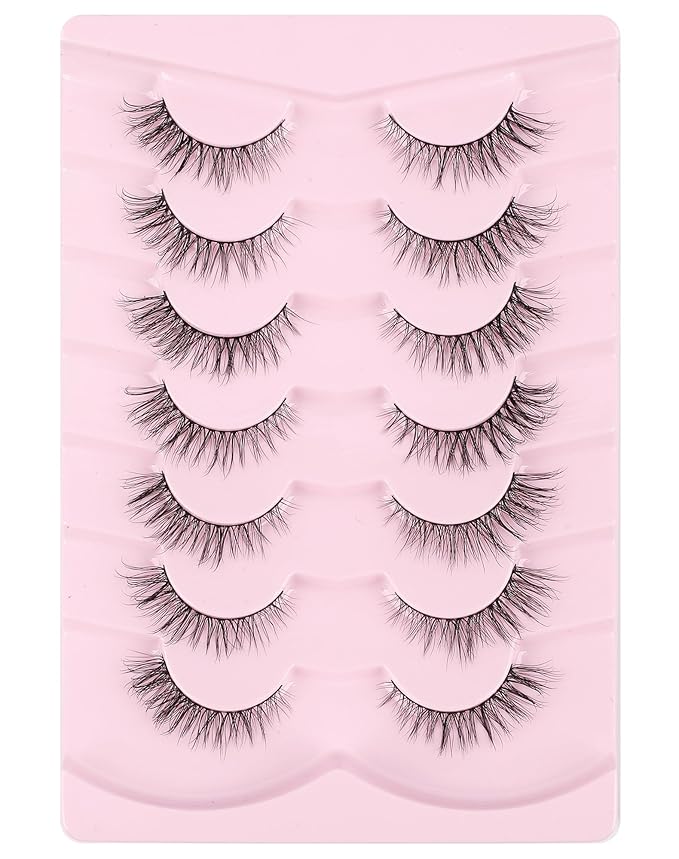 Onlyall Lashes Mink False Eyelashes Natural Wispy Lashes Soft Faux Mink Lashes Fluffy False Lashes DK77-Velvo Beauty
