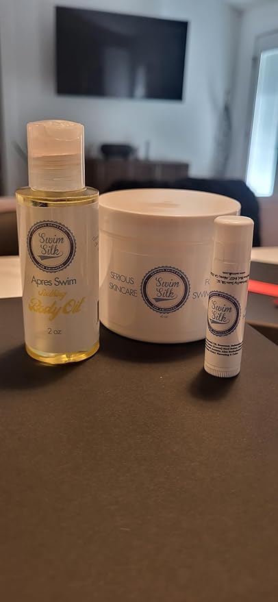 Swim Trio for Skin Protection, Hydration and Nourishment - Skin Shield, Body Oil and Lip Balm-Velvo Beauty