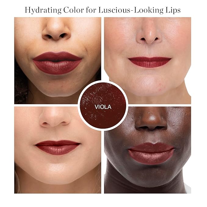 Ogee Tinted Sculpted Lip Oil - Lip Stain Made with 100% Organic Coconut Oil, Jojoba Oil, and Vitamin E - Best as Lip Balm, Lip Color or Lip Treatment - VIOLA-Velvo Beauty