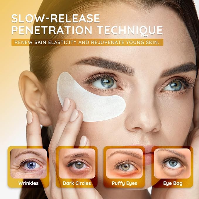 Enaskin Naturals Under Eye Patches for Dark Circles: Premium Gels Pads - Reduce Eye Bags, Wrinkles & Puffy - Skin Treatment Advanced Mask - Anti Aging & Face Moisturizer For Women, 10 Pairs (Black)-Velvo Beauty