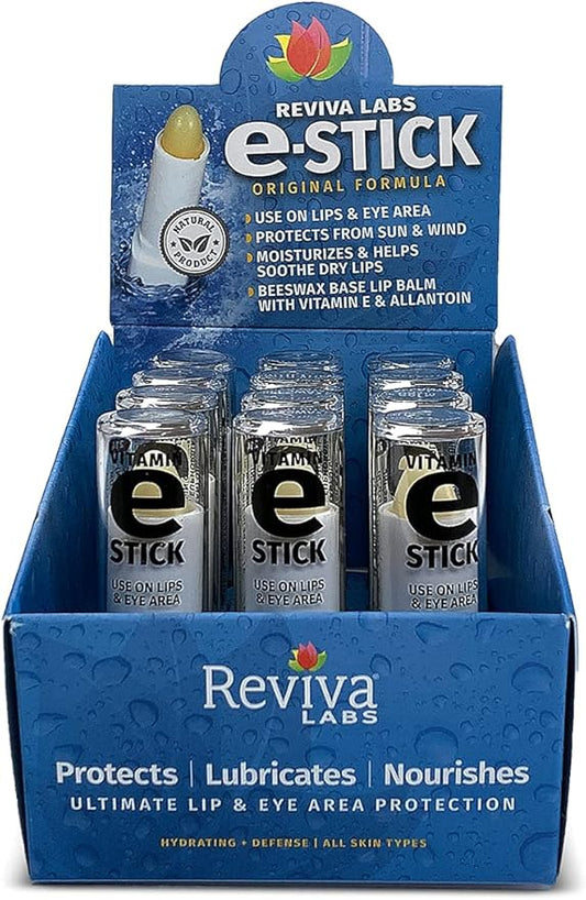 REVIVA LABS - Vitamin E Oil E-Stick, 12 Count (Pack of 1)-Velvo Beauty