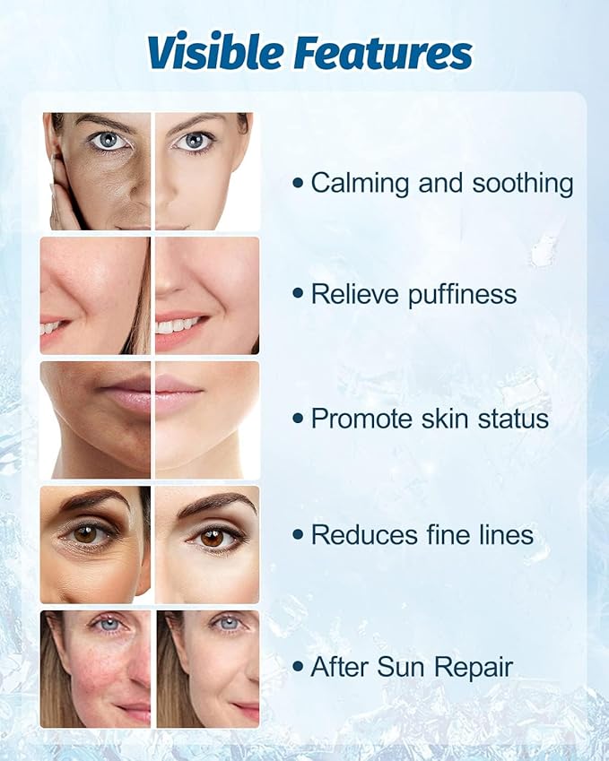 2 Pack Ice Roller for Face and Eyes, Facial Roller Device for Women, Ice Wand for Different Skin-Velvo Beauty