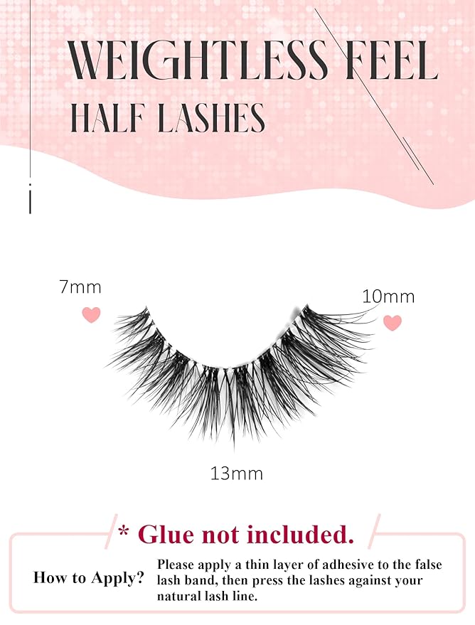 False Eyelashes Cat Eye Lashes Wispy Lashes Fake Lashes Natural Lashes Fake Eyelashes Natural Eyelashes Mink Lashes K4-Velvo Beauty