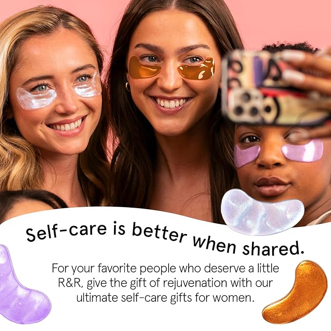 grace & stella Under Eye Patches (12 pairs) Eye Masks for Dark Circles and Puffiness - Birthday Gifts for Women, Bachelorette Party Favors, Bridesmaid Proposal Gifts, Self Care, Spa, Relaxation, Vegan-Velvo Beauty