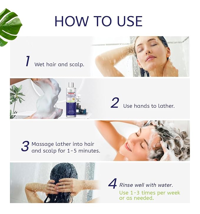 Anti-Fungal Shampoo for Itchy, Dry Scalp – Supports Scalp Health, Helps with Folliculitis, Seborrheic Dermatitis & Scalp Flaking-2 Pack-Velvo Beauty