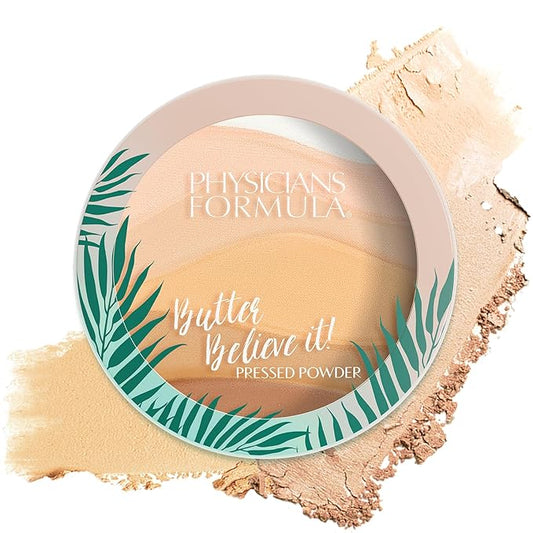 Physicians Formula Murumuru Butter Believe It! Pressed Face Powder, Buildable Coverage with Creamy Finish, Enriched with Amazonian Butters – Translucent-Velvo Beauty