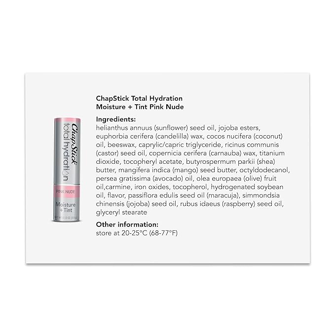 ChapStick Total Hydration Tinted Lip Balm Tubes and Lip Scrub Regimen Pack, Tinted Lip Moisturizer and Exfoliator - 0.12 Oz Lip Balm (4 Count) and 0.27 Oz Lip Scrub-Velvo Beauty