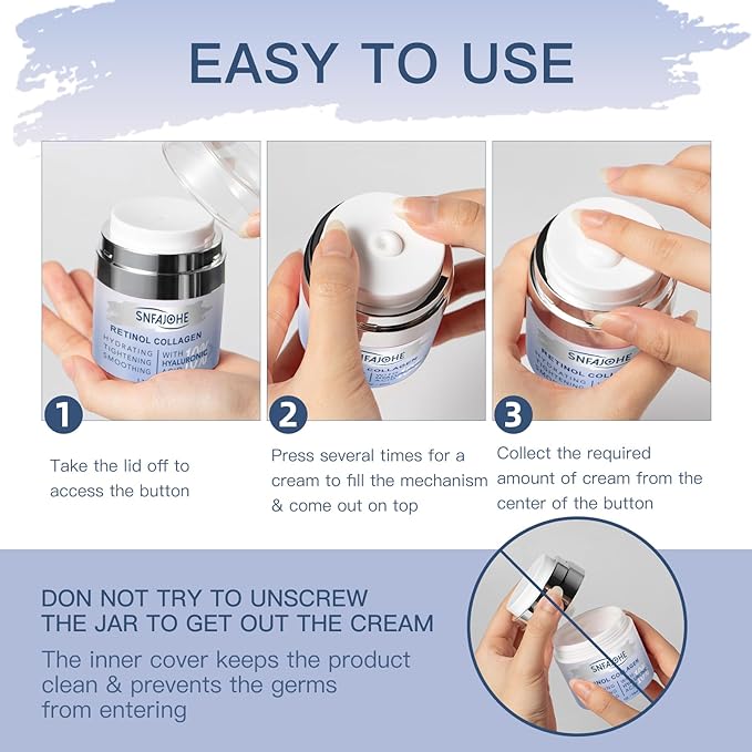 Instant Face Lift Cream with Retinol,Collagen & Hyaluronic Acid,Retinol Face Moisturizer for Wrinkles, Neck & Décolleté, Neck Firming Cream for Women & Men, 1.7 Fl Oz-Velvo Beauty