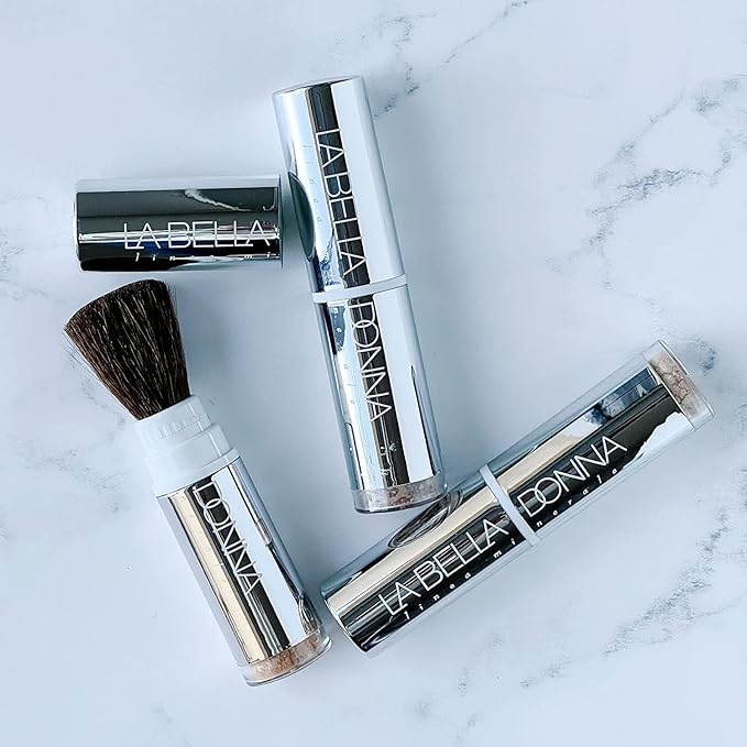 Minerals on the Go - (Dispensing Brush w/Loose Foundation) in Peche-Velvo Beauty