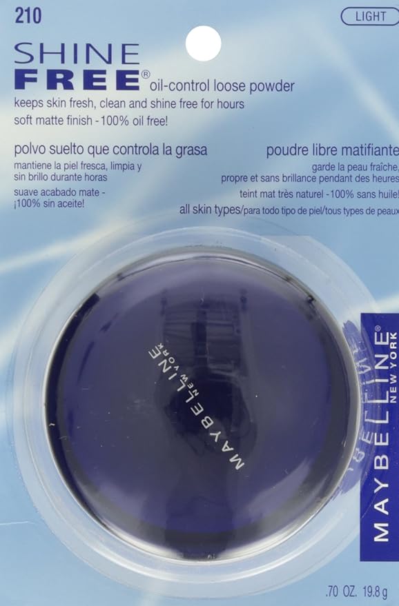 Maybelline New York Shine Free Oil Control Loose Powder, Light-Velvo Beauty