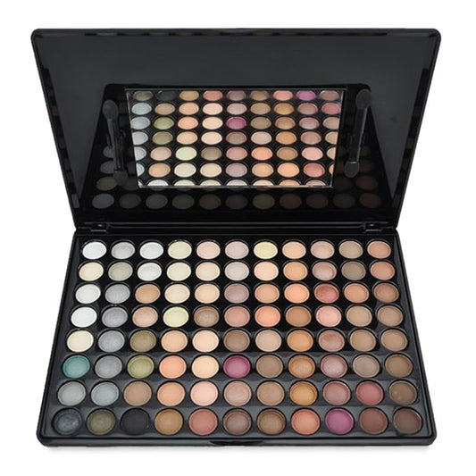 Pro 88 Colors Shimmer and Matte Eyeshadow Palette Eye Shadow Makeup Kit Cosmetic Contouring Kit #1-Velvo Beauty