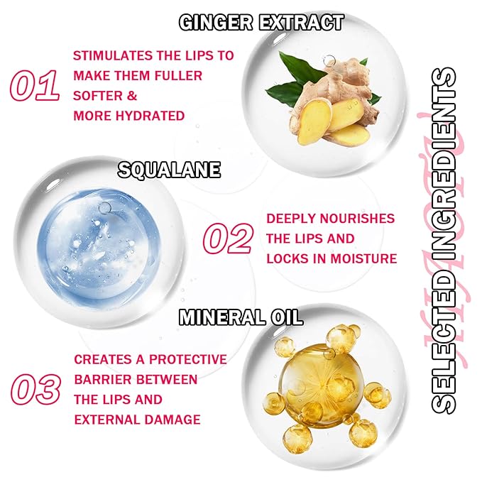 2PCS Plumping Lip Oil Set,Hydrating Lip Plumper Oil,No-Sticky Fuller Lip Oil Reduces Fine Lines,Hydrating Lip Plumping Lip Gloss for Moisturizing Dry Lips-Velvo Beauty