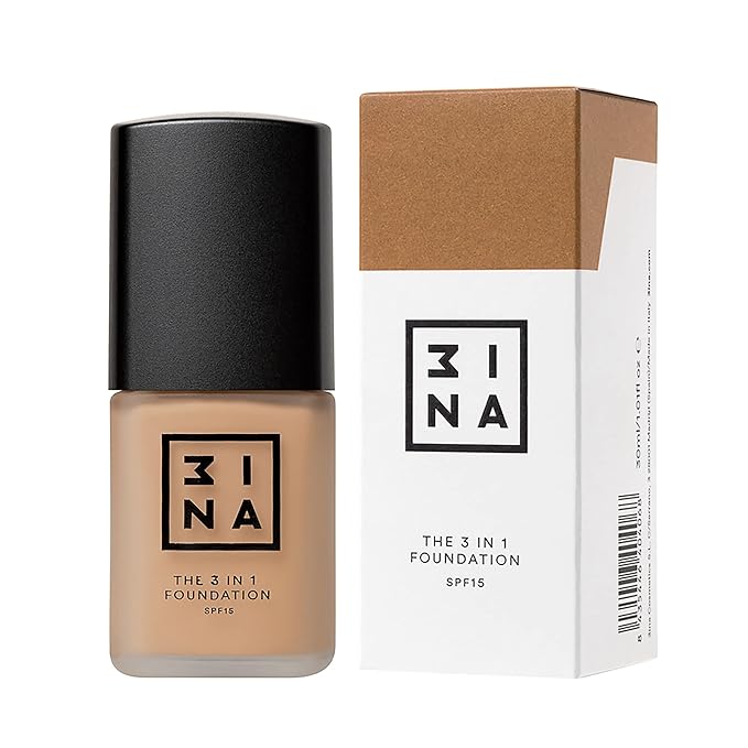 3INA The 3-In-1 Foundation 214 - Vegan Formula - Combination Of Primer, Concealer And Foundation - Medium Coverage - Natural Finish - Perfect For Covering Lines And Blemishes - Long Lasting - 1.01 Oz-Velvo Beauty