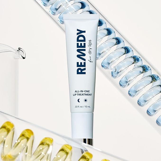 Remedy for Dry Lips - Hydrating and Healing Lip Balm Ointment with Ceramides, Peptides, and Dimethicone - Repairs Dry, Cracked Lips - By Dermatologist Dr. Shah-Velvo Beauty