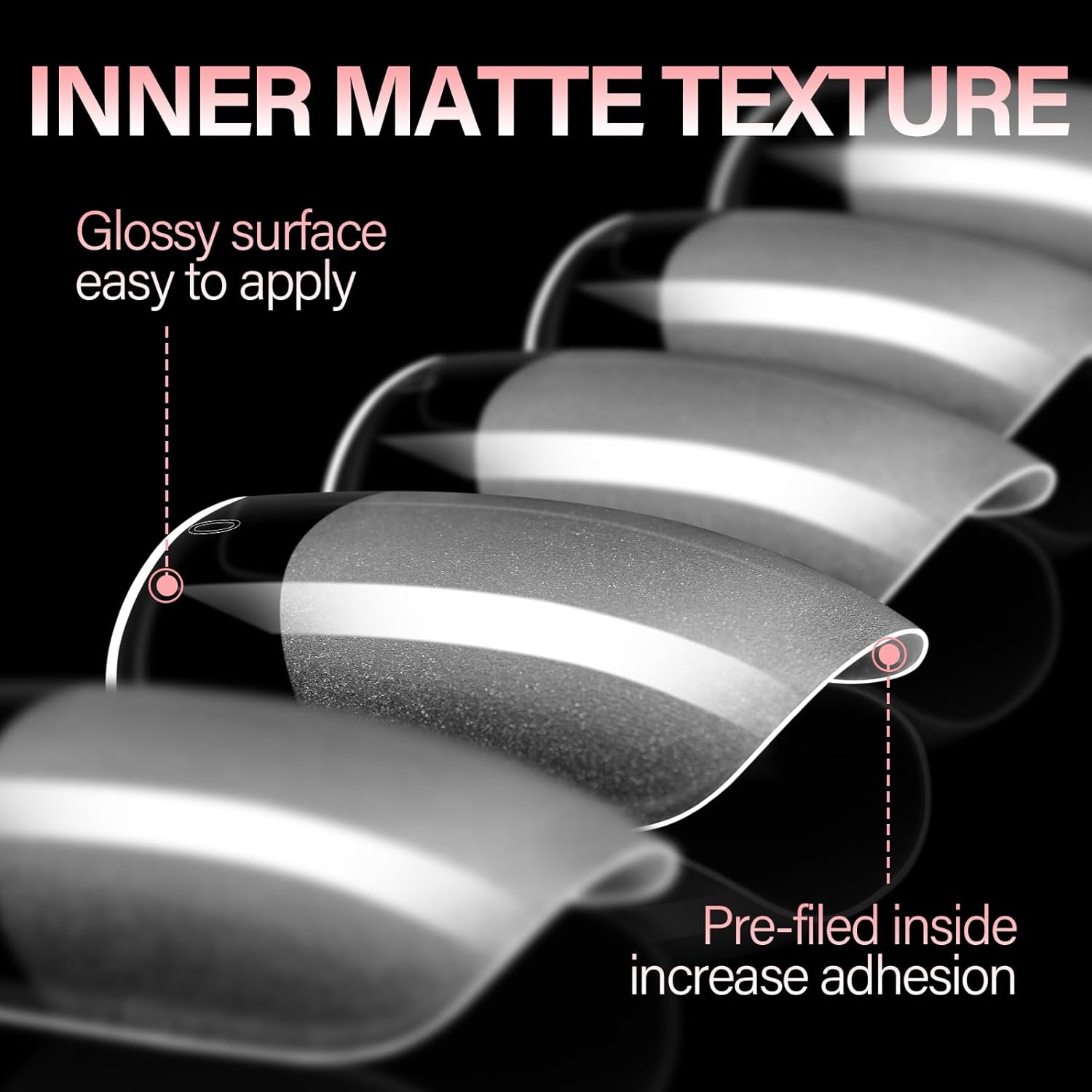 AILLSA Short Square Nail Tips, Fake Thickened Half Matte Nails Tips, Pre-shaped Press on False Nail Tip for Nail Salon 256PCS with Storage Box-Velvo Beauty