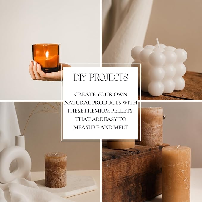 White Beeswax Pellets 2lb (1lb in Each Bag), Pure, Natural, Cosmetic Grade, Organic, Bees Wax Pastilles, 3X Filtered, Great For Soap Making, Candles, DIY Lip Balms, Sunscreen By White Naturals-Velvo Beauty