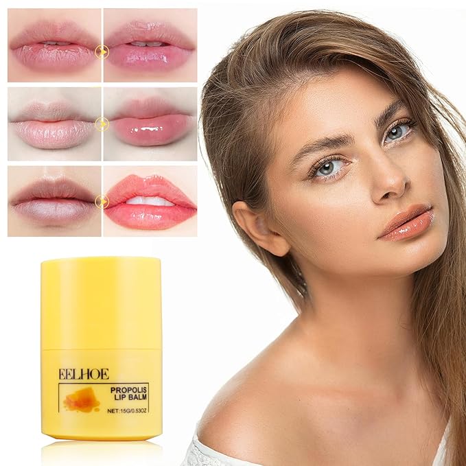Honey Lip Butter, Hydrating Overnight Lip Balm & Mask, Bee Lip Mask, 12 Hours Long-lasting Moisture, Hygienic Twist Dispenser, Cracked Lip Scrubs Exfoliato Lip Wrinkle Skin Care Products-Velvo Beauty