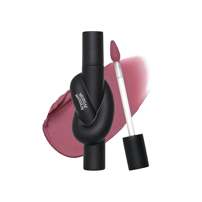 Tie Up Cover Tint - Waterproof & Long Lasting Lip Stain for Women - Korean Base Nude Tint Stick - Kbeauty Matte Gloss - Mood Color Changing (05 HUSH ROSE, 0.2 Fl oz)-Velvo Beauty