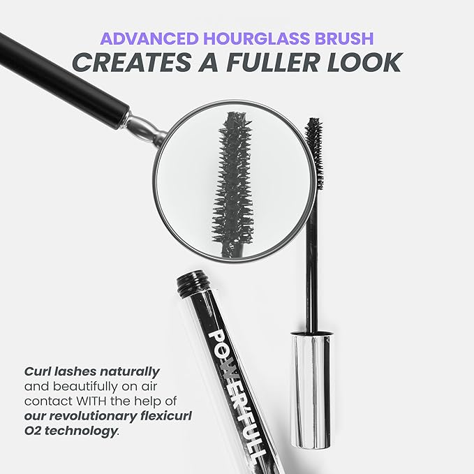 Wonderskin Mascara - Black Mascara for Volume, Length, and Curl - Lengthening, Volumizing & Smudge Proof Lash Makeup-Velvo Beauty
