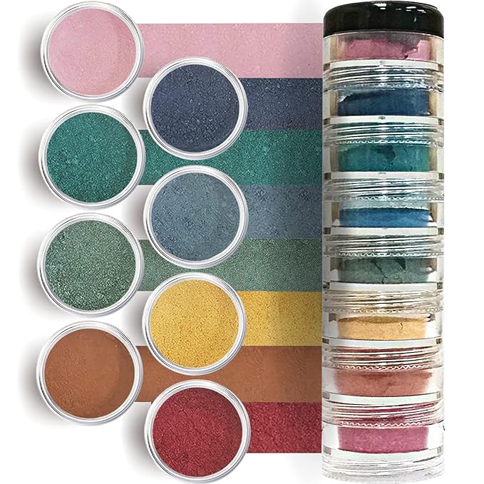 Ice Cream Love Mineral Powder Organic Makeup Kit - Loose Pigment Eyeshadow, Glitter Eyeshadow, Copper Eyeshadow Palette, Non-Toxic Shimmer Eye Shadow, Talc-Free Eyeshadow-Velvo Beauty
