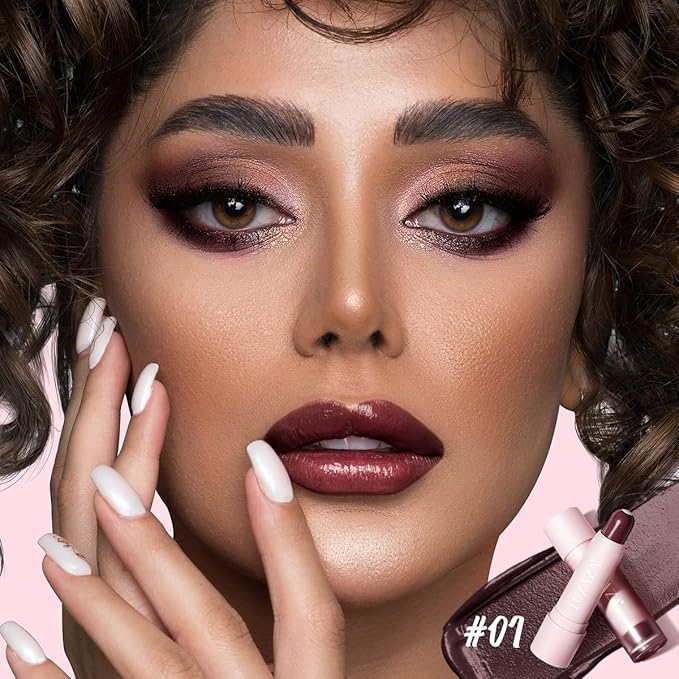 2PCS Tinted Lip Balm, Natural Semi-Gloss Finish, Hydrating Coloring 2 in 1 Lip Stick for Girls & Women 01&03-Velvo Beauty