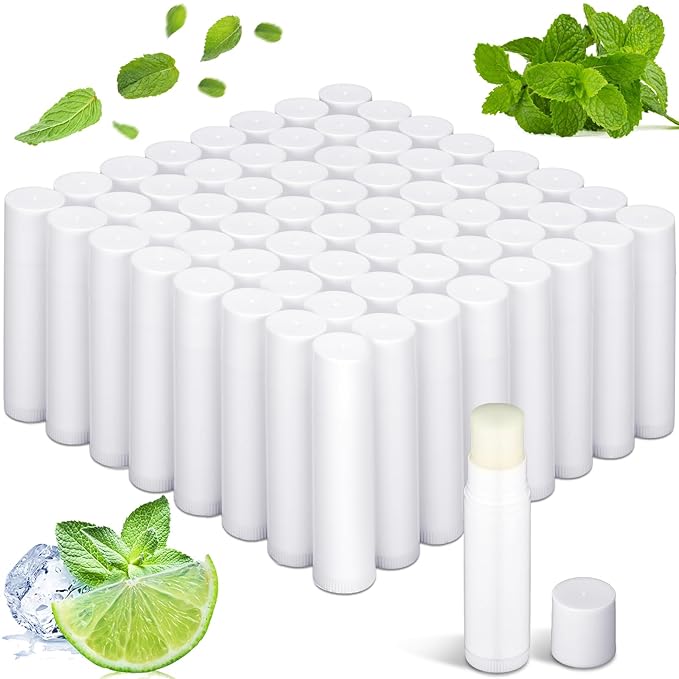Demissle 150 Pcs Unlabeled Lip Balm Bulk Chapped Stick Blank Mini Lip Balm Gifts Moisturizing Lip Balms Favors for Women Homeless Wedding Bridal Shower Favors Baby Shower Guests Favors(Mint)-Velvo Beauty
